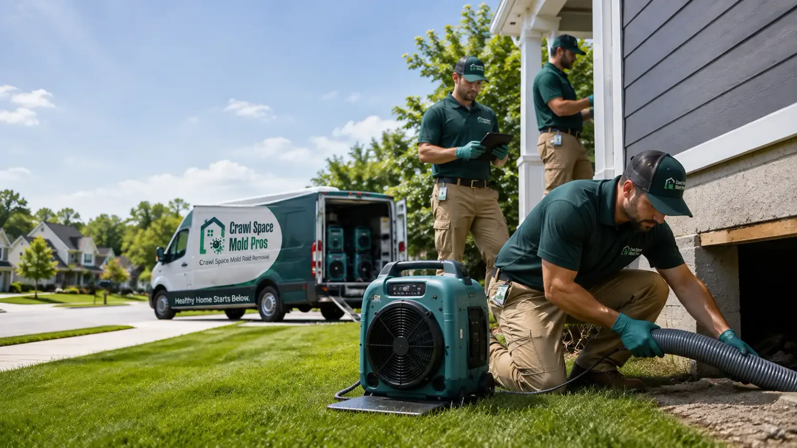 Crawl Space Mold Removal in Reading, MN